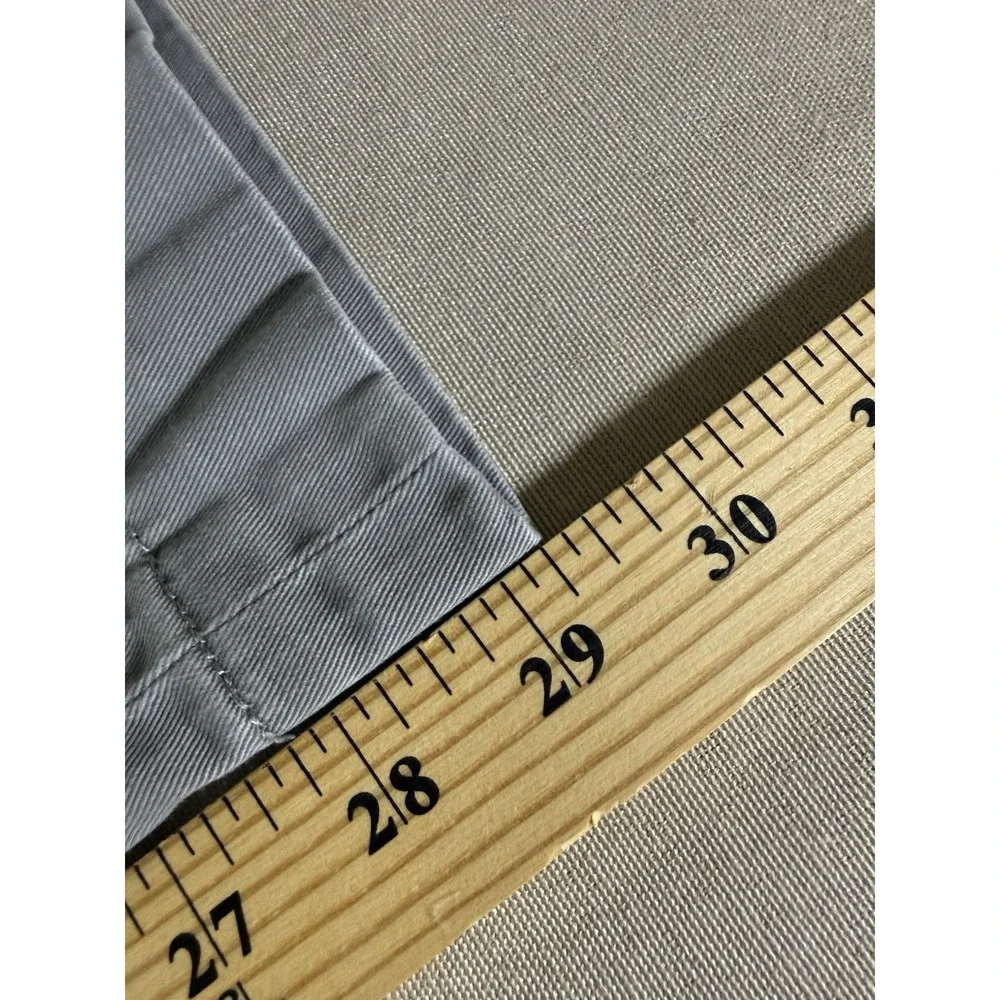 VINTAGE Polo Ralph Lauren Preston Chino Pants 34x30 Grey Cotton Trousers Pony